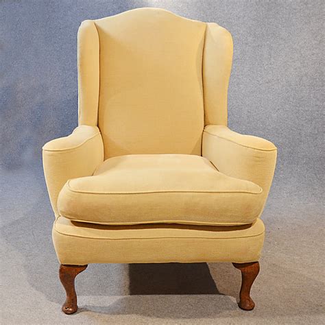 vintage wingback armchair